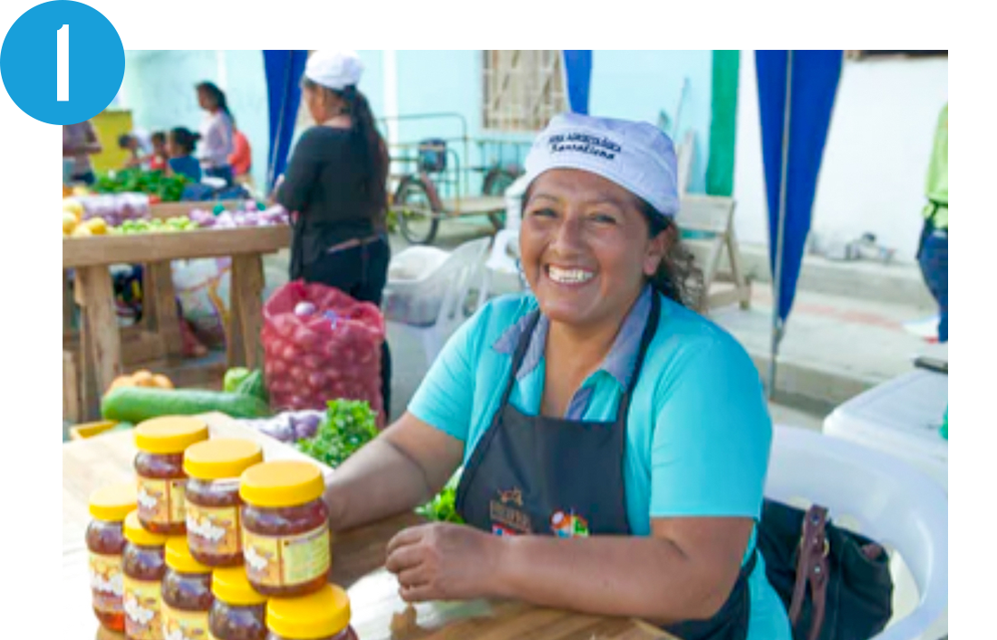 Woman running a small business